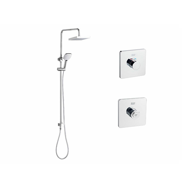 EasySET Thermo Controller Cygnet Square Twin Rail Shower