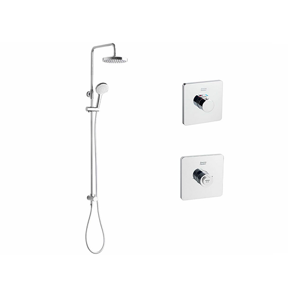 EasySET Thermo Controller Cygnet Round Twin Rail Shower