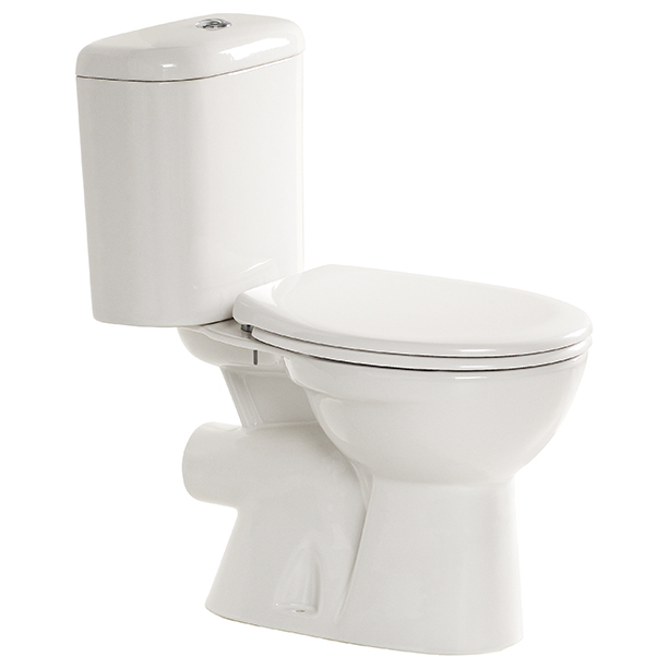 Studio Round Close Coupled Toilet Suite (P Trap)