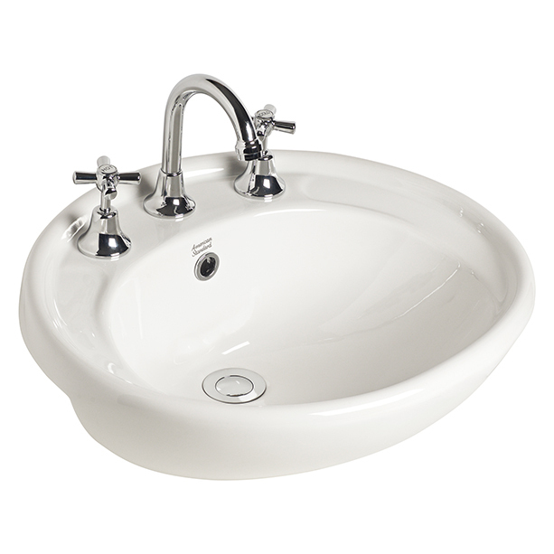 Studio Semi Recessed Basin with Fixing Kit