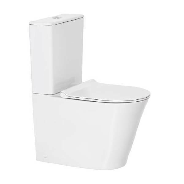 Heron Hygiene Rim Back Inlet Close Coupled Back to Wall Toilet Suite