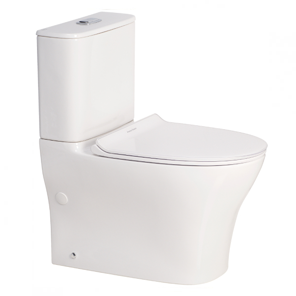 Signature Hygiene Rim Close Coupled Back to Wall Bottom Inlet Toilet Suite