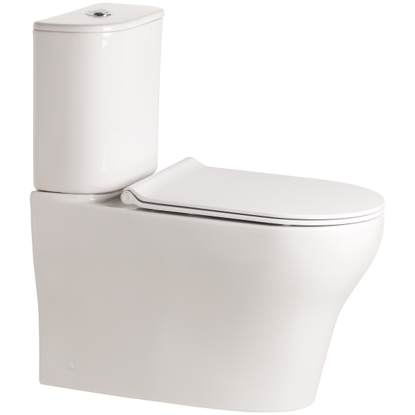Cygnet Round Hygiene Rimless Close Coupled Back To Wall Back Inlet Toilet Suite