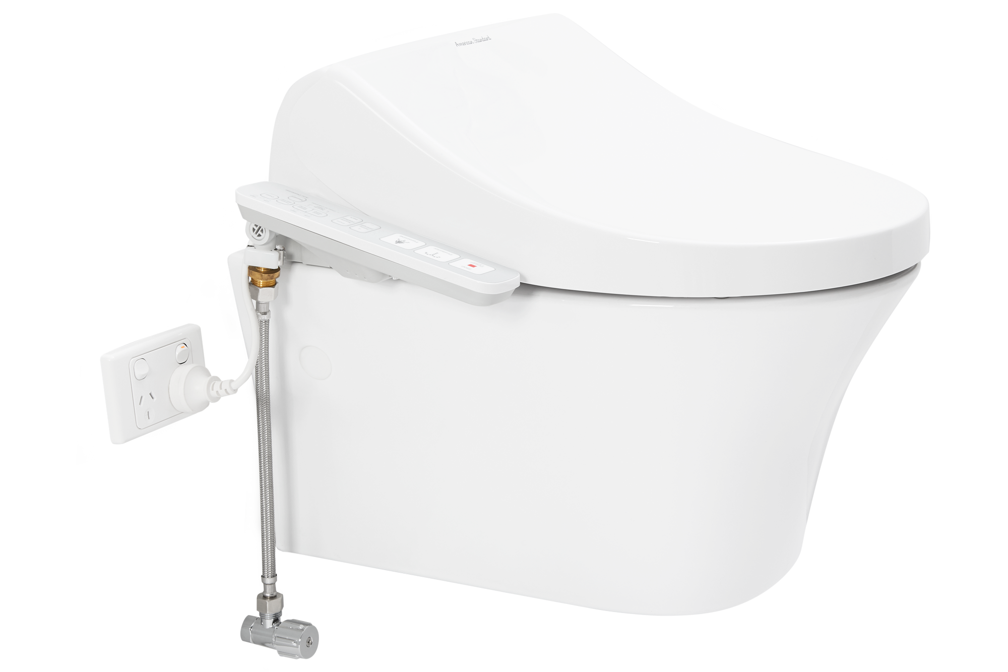 Signature Hygiene Rim Wall Hung Pan with Spalet E-Bidet Seat